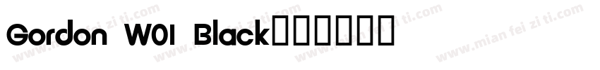 Gordon W01 Black字体转换